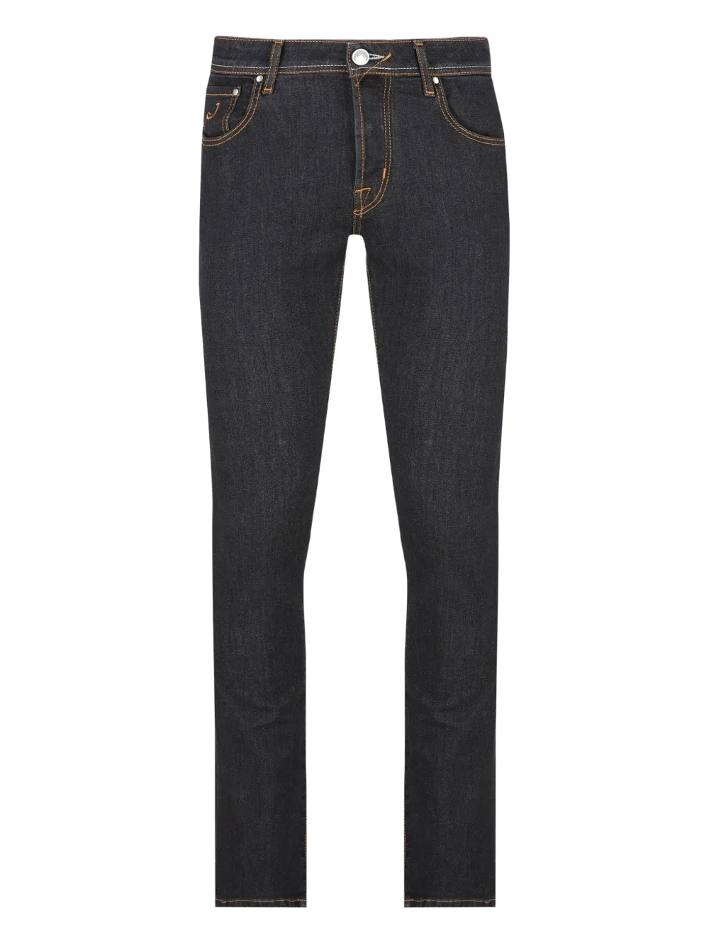 

Джинсы с пятью карманами и контрастной прострочкой Jacob Cohen, синий