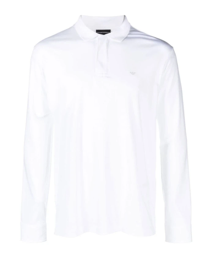 

Белая рубашка поло 6l1fd01jprz0100 Emporio Armani, белый