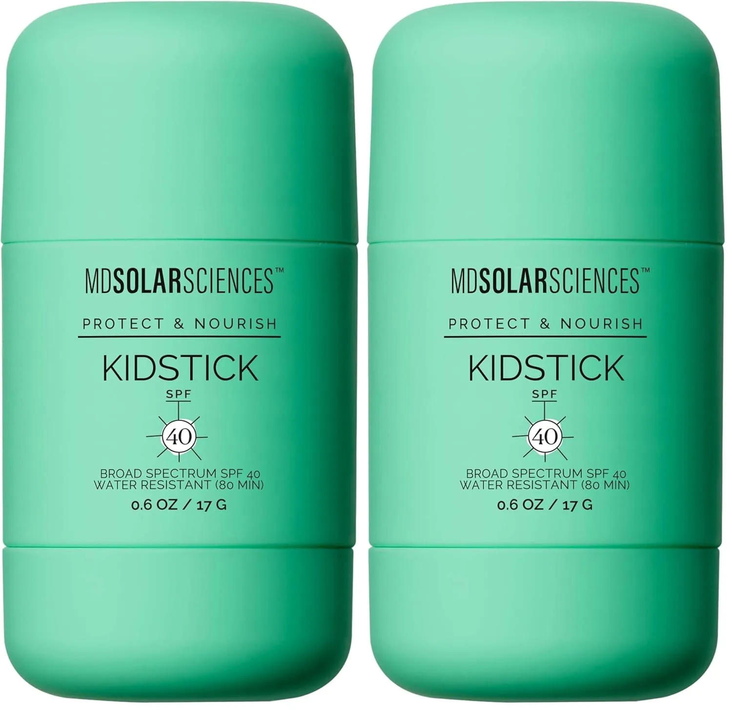 MDSolarSciences Mineral KidStick SPF 40, детский солнцезащитный стик с оксидом цинка, витаминами C и E, 17 г (упаковка 2 шт) 34.02 г (2 шт.), No Color