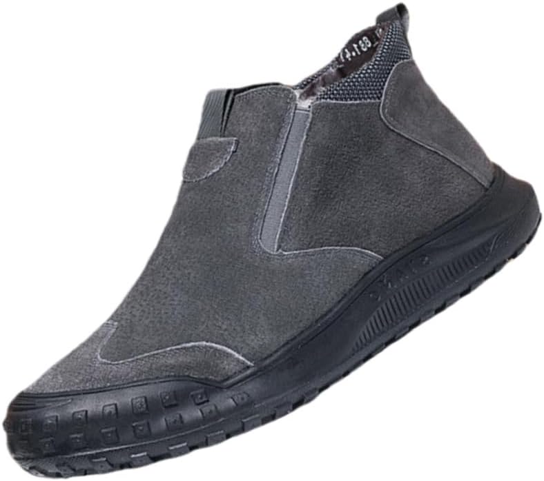 

Зимние ботинки FmShi с толстой подкладкой, обеспечивающие тепло и комфорт. Они устойчивы к скольжению и долговечны, подходят для активного отдыха на улице, ежедневного использования и поездок на работу, серый