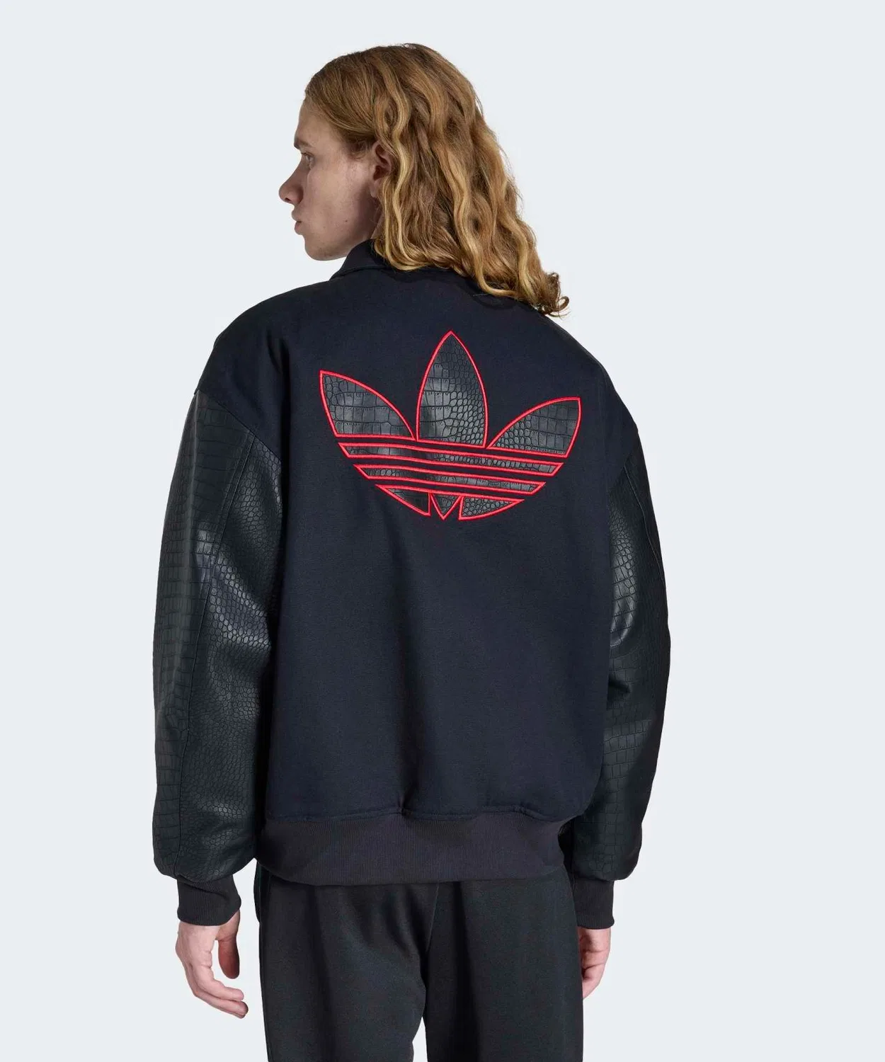 Куртка-бомбер свободного кроя adidas Originals, черный — фото 2