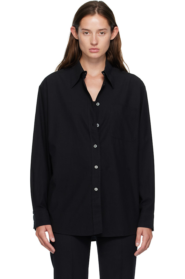 

Our Legacy Черная драгоценная рубашка