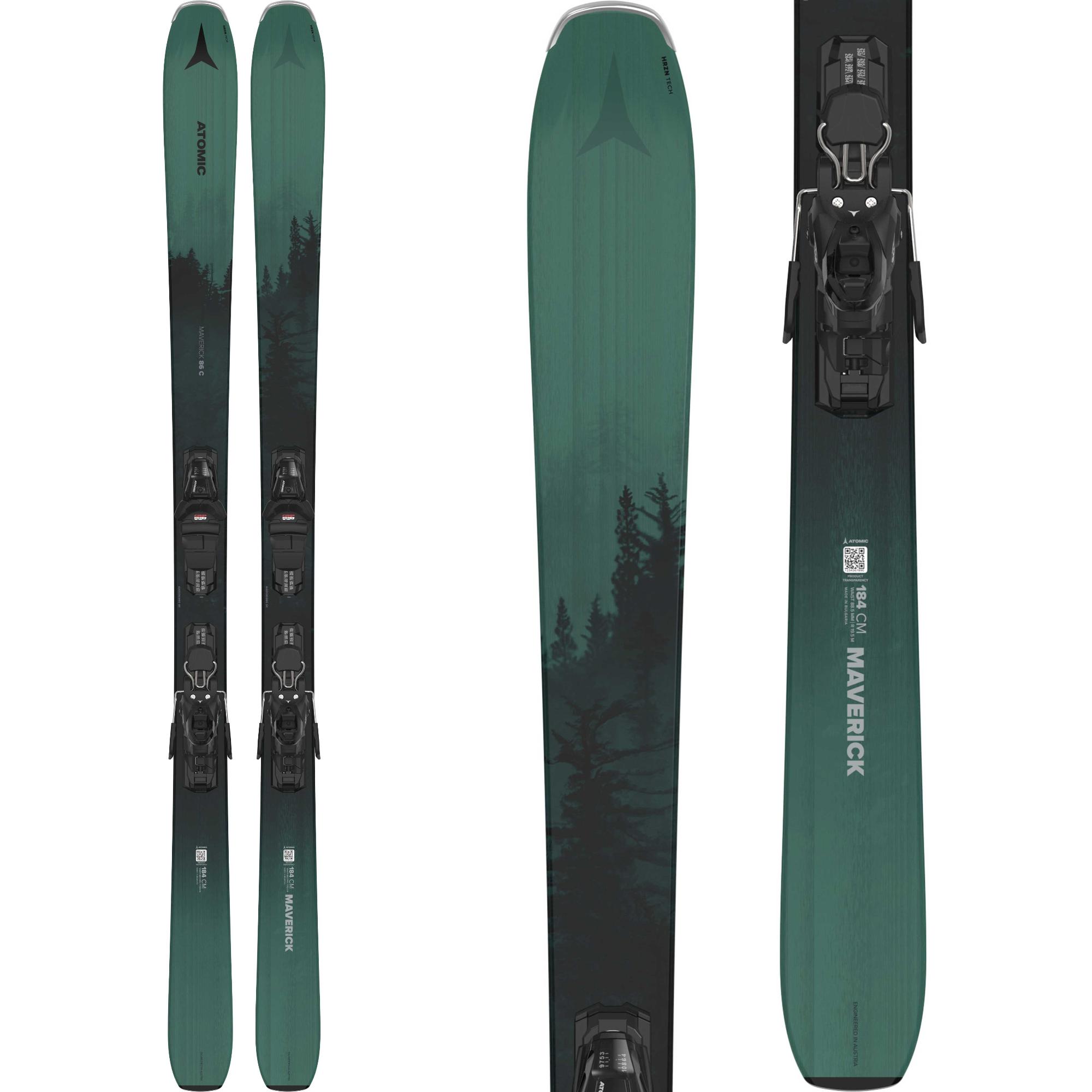 

Лыжи Maverick 86 R с креплениями Marker M10 GripWalk '25 Atomic, Green