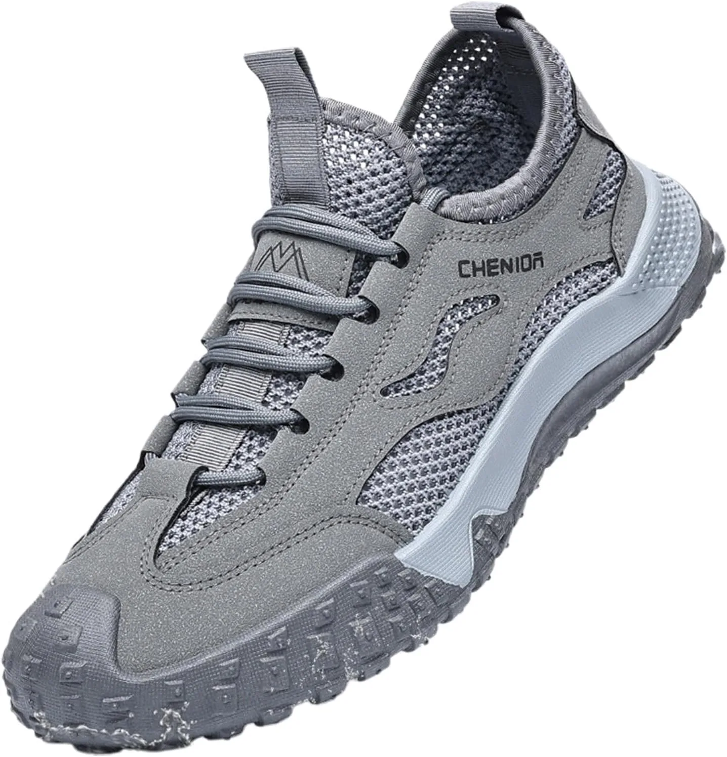 Кроссовки Herren Schuhe Straßenlaufschuhe Freizeit Laufschuhe Fitness Leicht Sportschuhe Atmungsaktiv Walkingschuhe Уличная обувь для бега Gehen Herrenschuhe Generisch, серый — фото 4