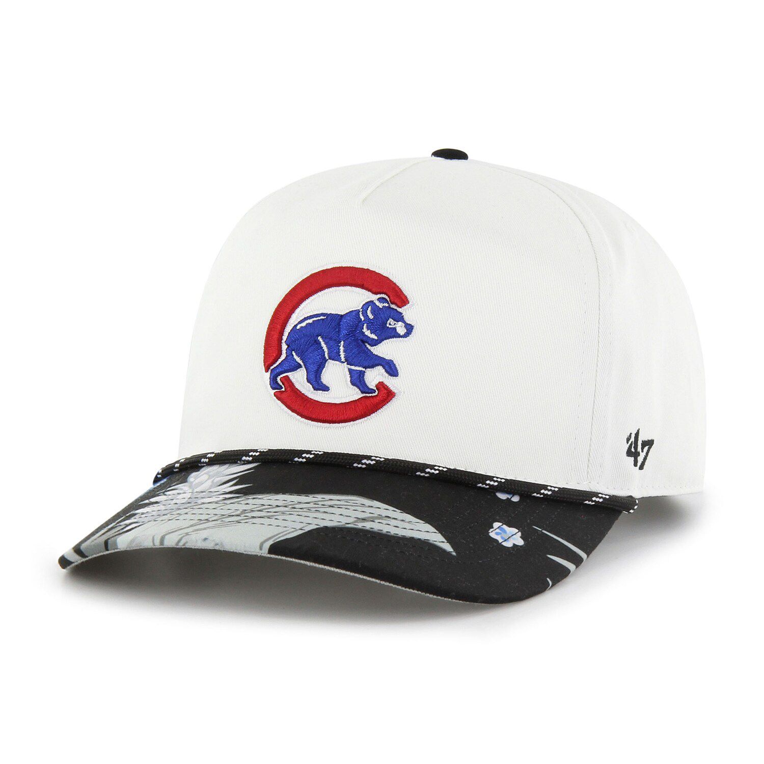 

Мужская белая кепка Chicago Cubs '47 Dark Tropic Hitch Snapback