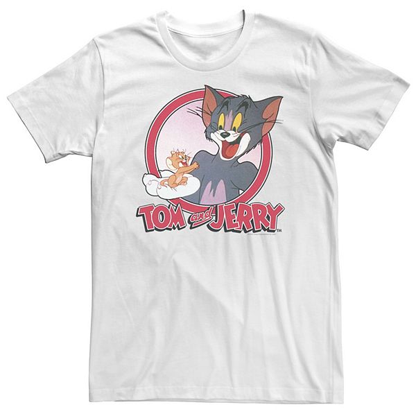 

Футболка Big & Tall с портретом Tom and Jerry в ретро-стиле Licensed Character