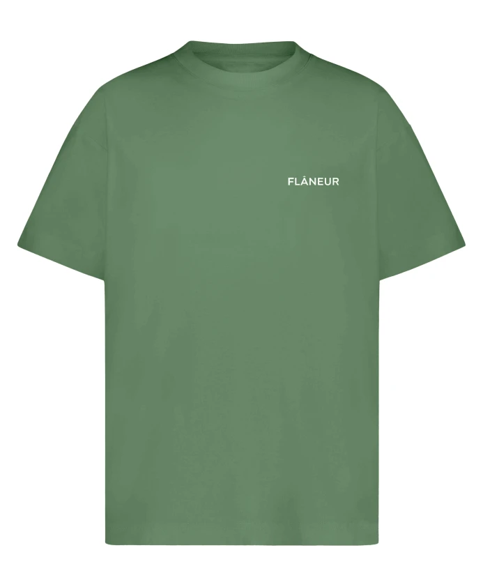 

Хлопковая футболка цвета хаки с логотипом FlãNeur, зеленый