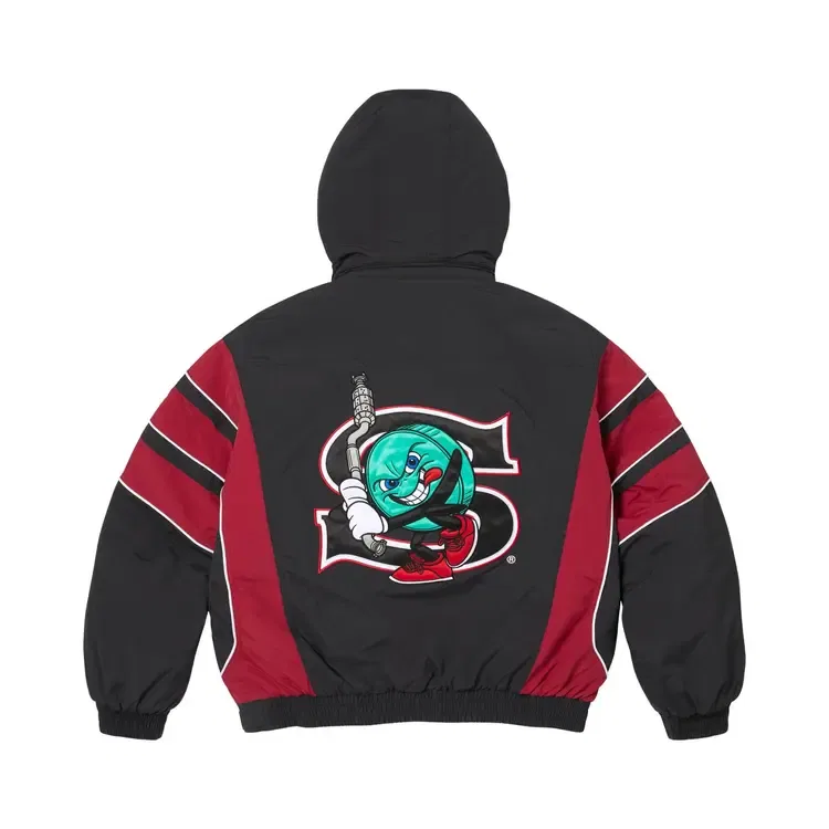 Куртка Supreme x Salem Half Zip Stadium Jacket, черный — фото 2