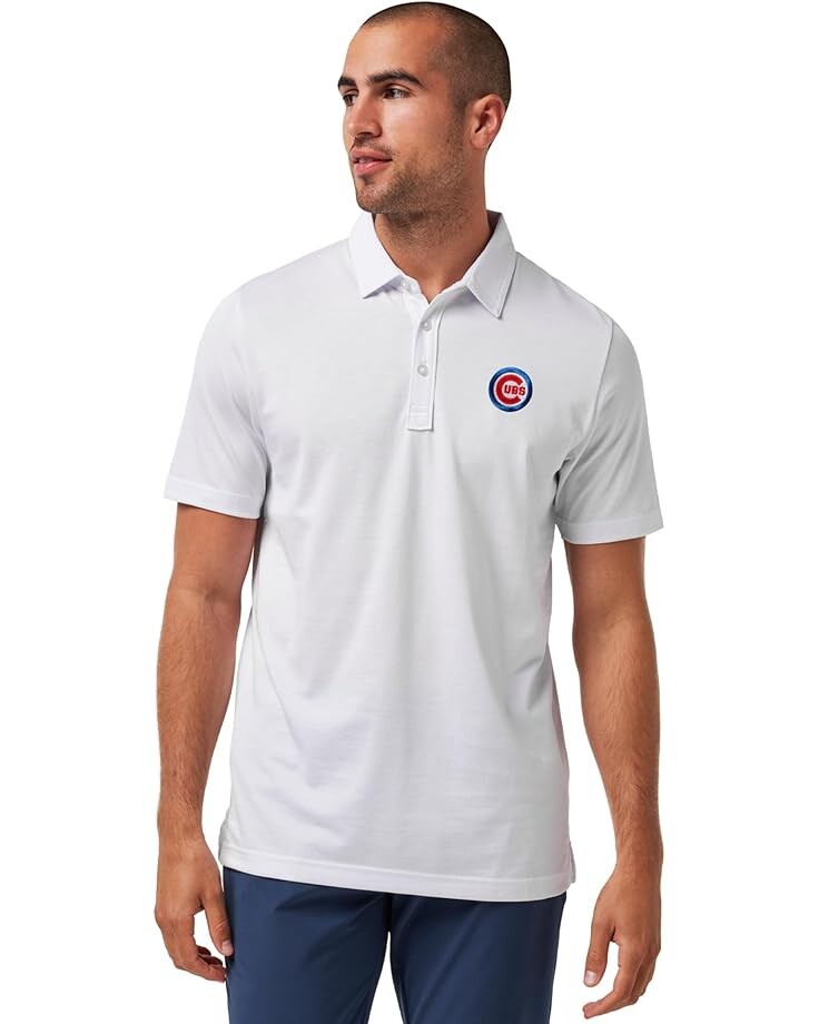 

Поло TravisMathew Chicago Cubs The Zinna Polo, белый