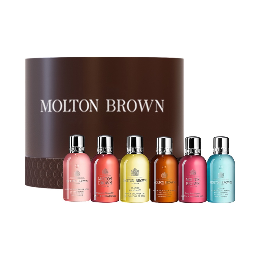 

Британский люкс бокс лимитированная серия ароматический гель для душа очищающий увлажняющий 50мл*6 Molton Brown, 50ml*6