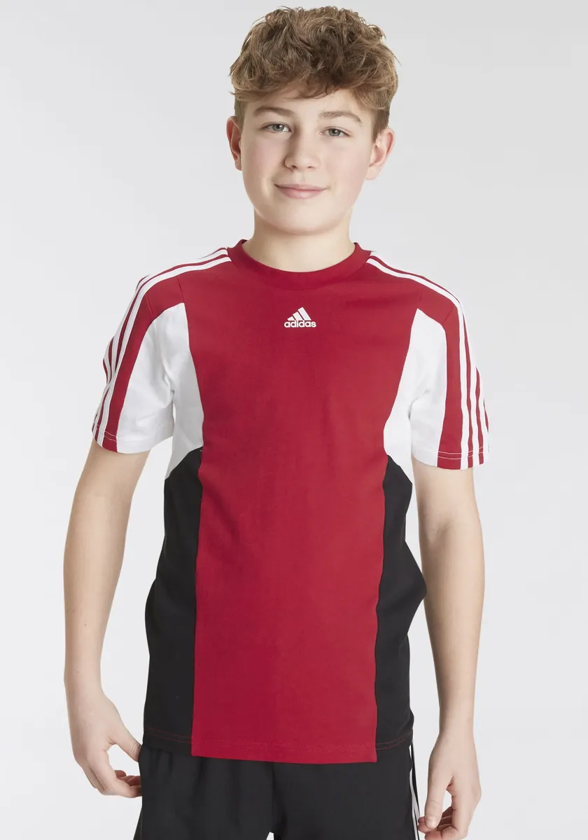 

Футболка Adidas Sportswear "COLORBLOCK 3-STRIPES REGULAR FIT", белый