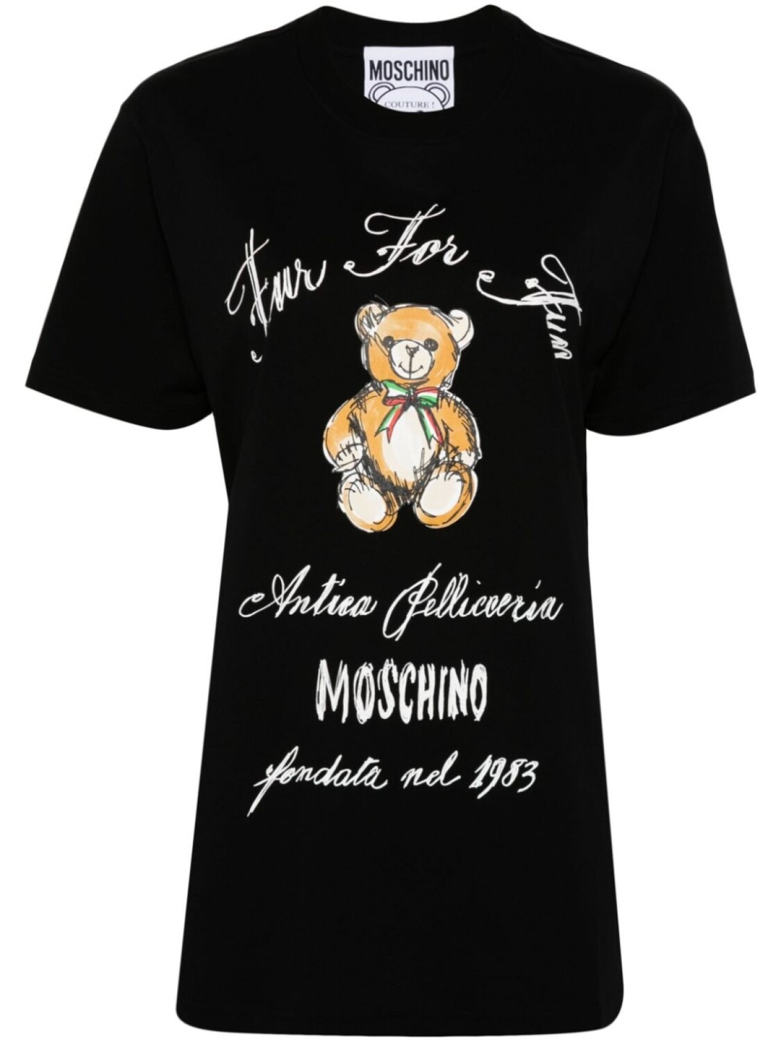 

Moschino футболка Teddy Bear, черный