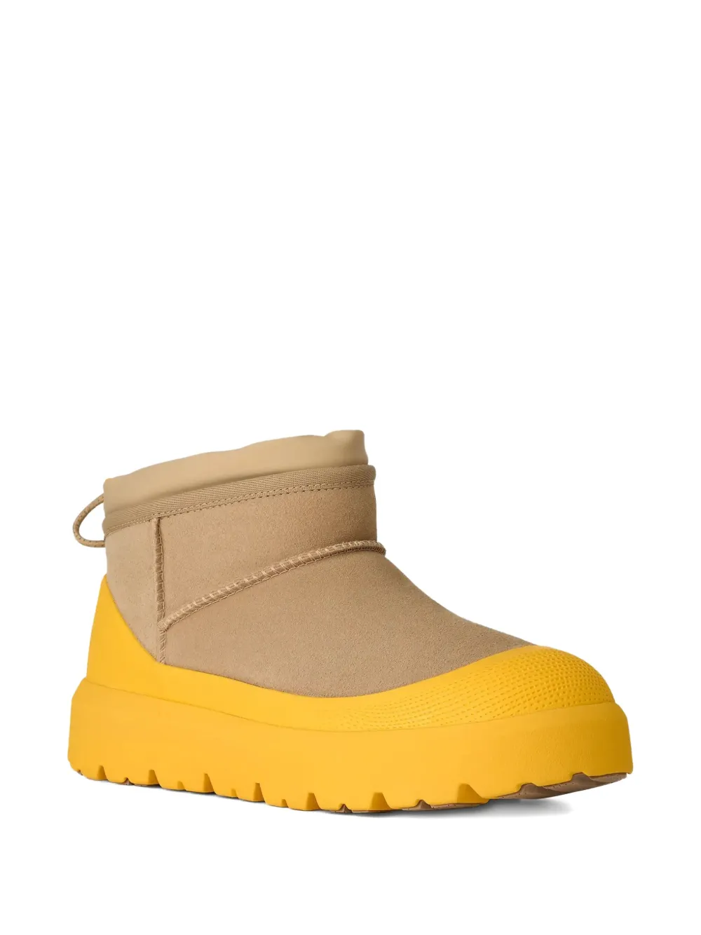 Мужские угги UGG Weather Hybrid короткие с резиновой подошвой, бежево-желтый — фото 2