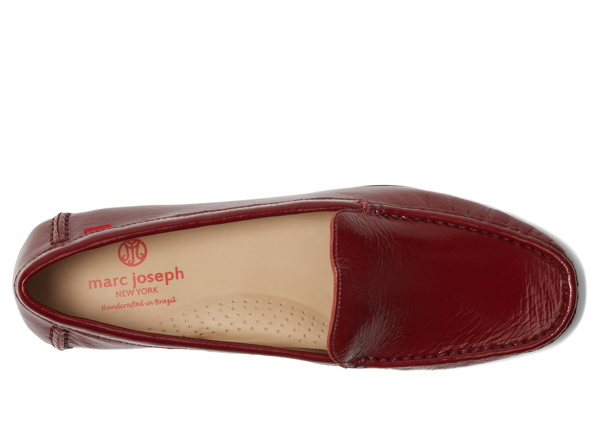 Лоферы Marc Joseph New York Amsterdam, цвет Rosso Svelte Patent — фото 2