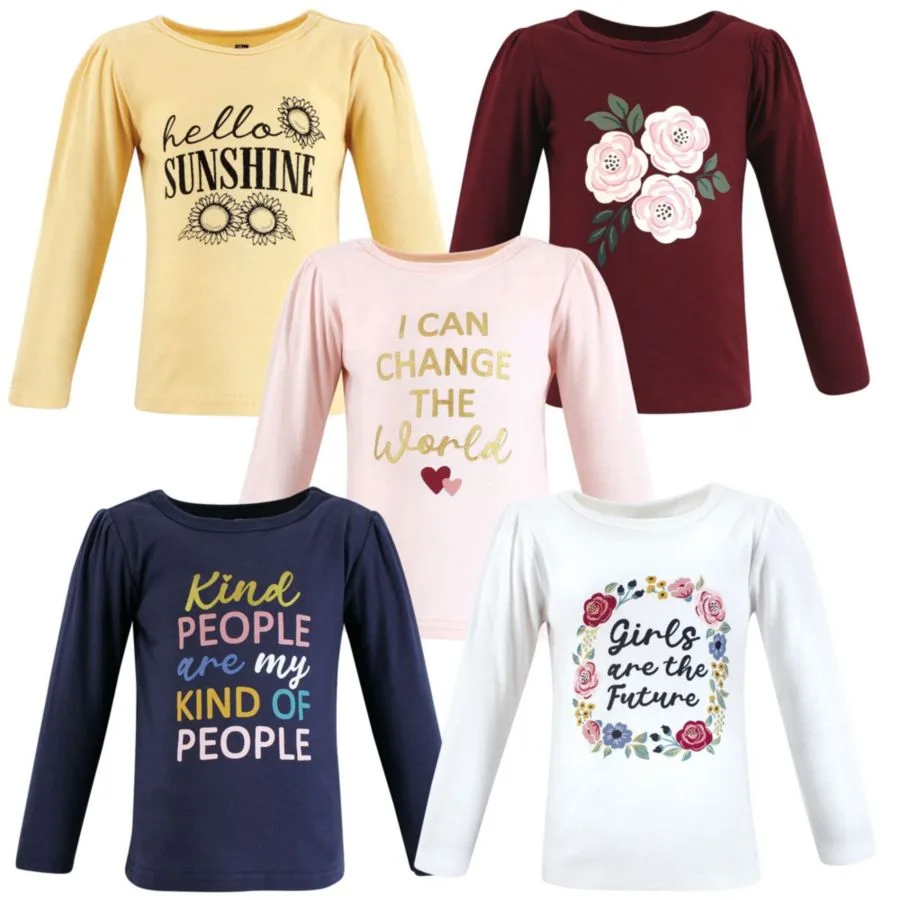 Футболки с длинным рукавом Hudson Baby, Girls World