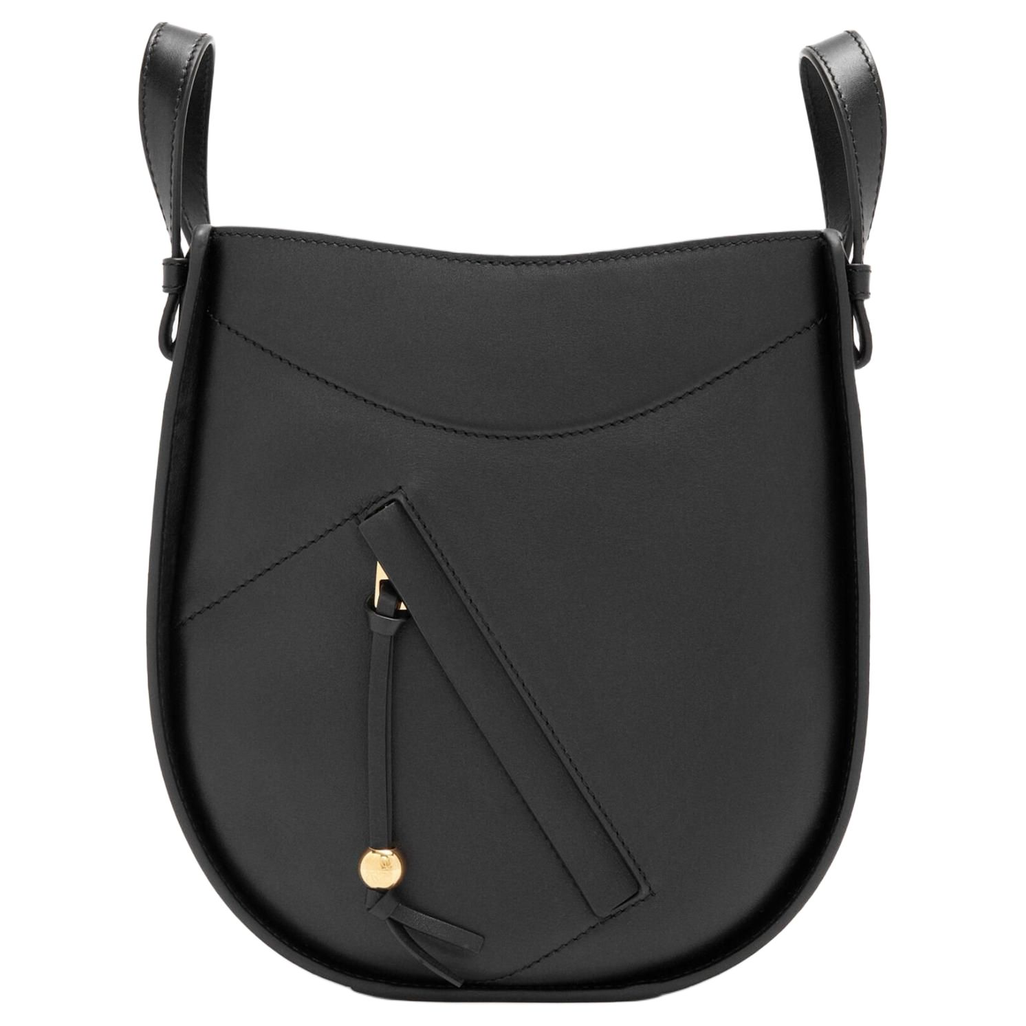 

LOEWE Яркая телячья кожа Одноплечевая сумка Женская черная