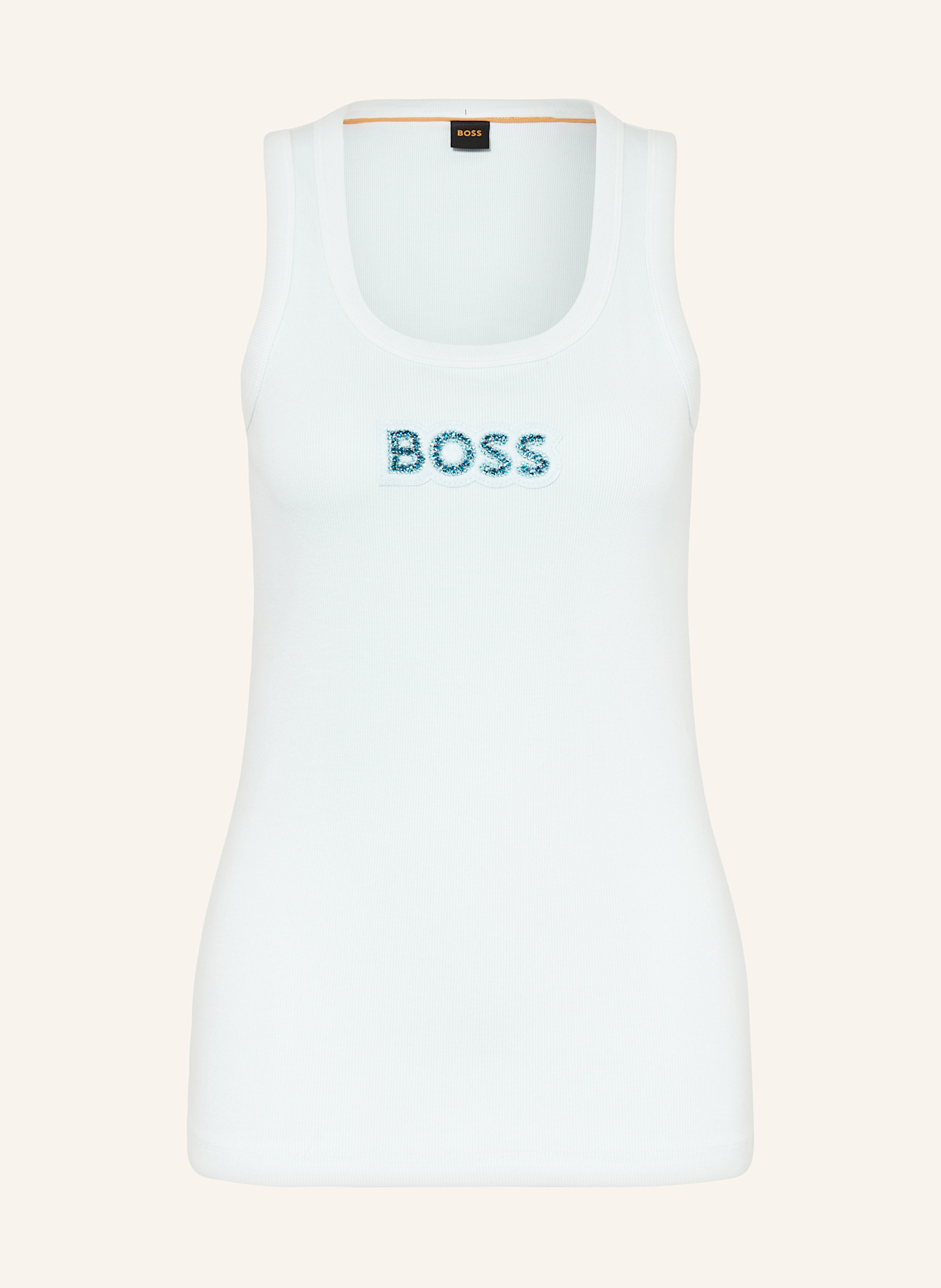 

Топ эматиит с драгоценными камнями Boss, бирюзовый