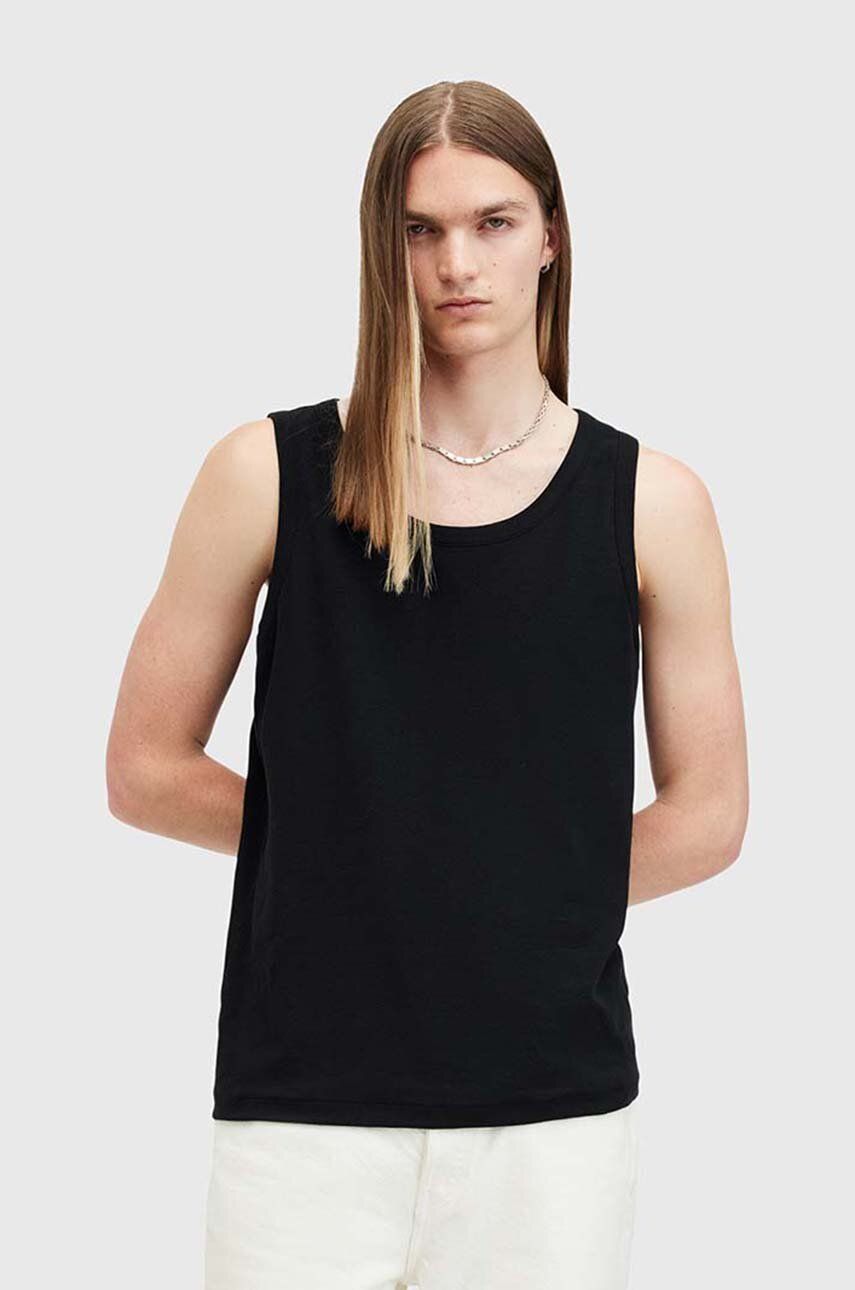 

Хлопковый топ AllSaints EDWARDS VEST, черный