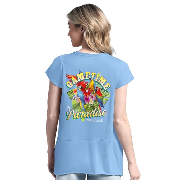 

Женская футболка Los Angeles Dodgers Gametime Is Paradise светло-голубого цвета Margaritaville, Синий, Женская футболка Los Angeles Dodgers Gametime Is Paradise светло-голубого цвета Margaritaville