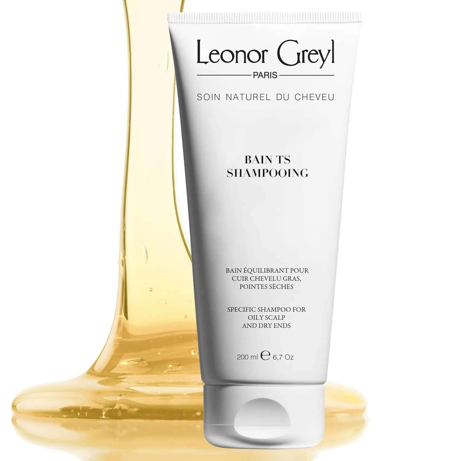 Leonor Greyl Balancing Shampoo для жирных волос, Bain TS органический очищающий и питающий шампунь для жирной кожи головы и сухих кончиков, 207 мл
