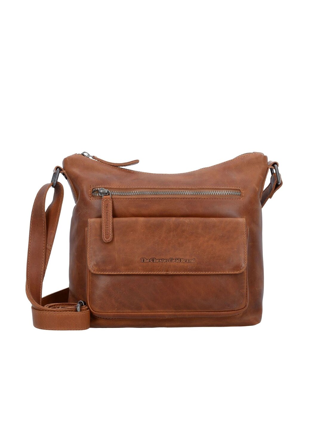 

Кожаная сумка через плечо Wax Pull Up 25 см The Chesterfield Brand, цвет Cognac