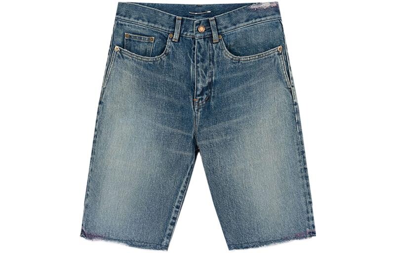 

Джинсовые шорты мужские синие Saint Laurent, синий
