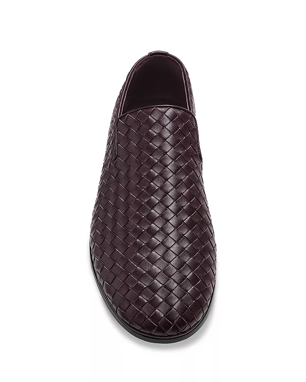 Мужские кожаные воскресные тапочки Bottega Veneta, коричневый — фото 3