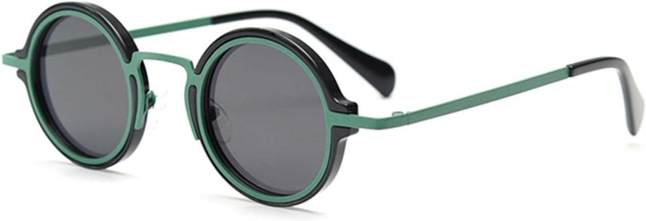 

Поляризованные солнцезащитные очки в стиле ретро для женщин, панк-стиль, металлические солнцезащитные очки, винтажные мужские, зеленые, UV400 SZVVBKK, Green Black Gray