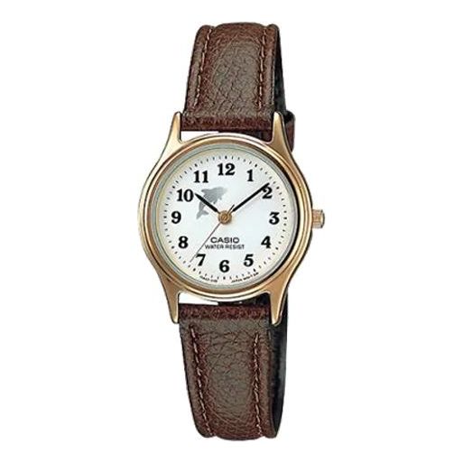 

Часы Casio Retro Fashion Business Analog Watch 'Brown Gold White', белый