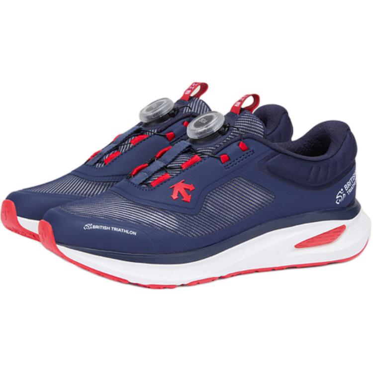 DESCENTE Кроссовки для бега RUNNING Collection с низким верхом, противоскользящие, износостойкие, синие — фото 2