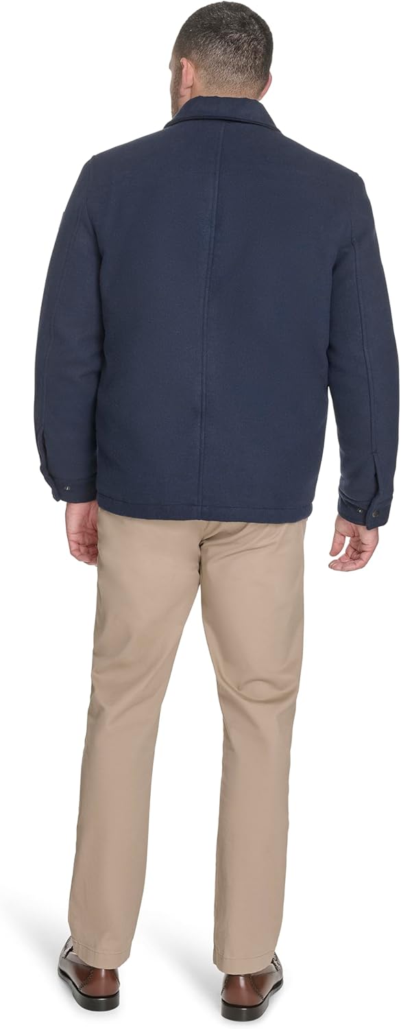 Мужская шерстяная куртка Tommy Hilfiger с четырьмя карманами, Navy — фото 4