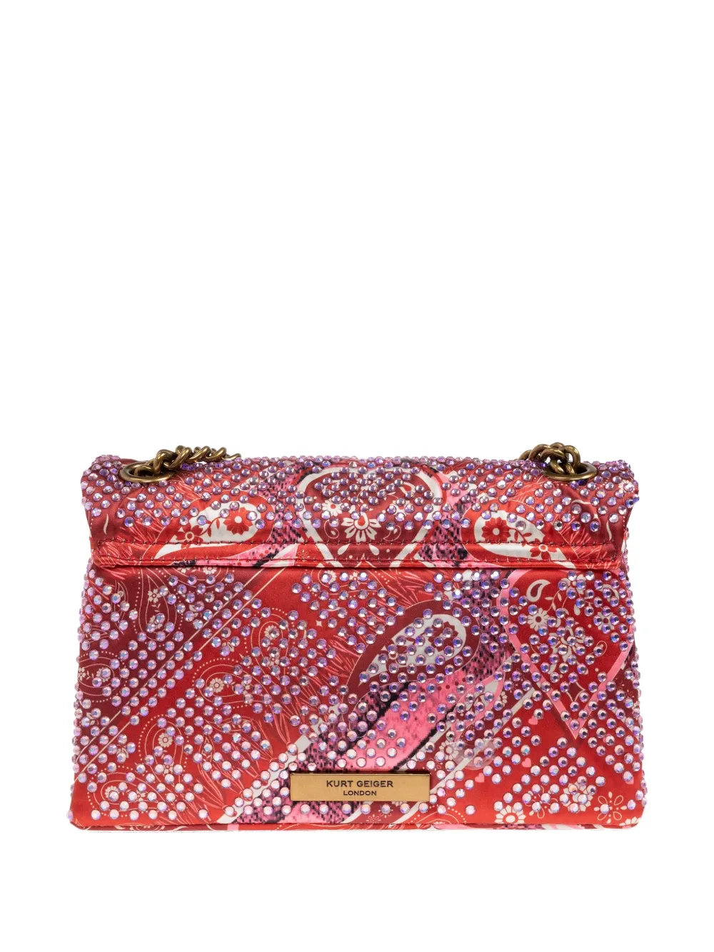 

Сумка-тоут с кристаллами Kurt Geiger London, красный