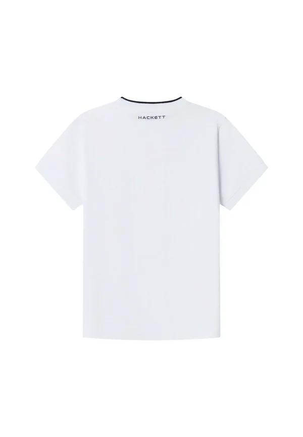 Базовая футболка с принтом Hackett London, Optic White — фото 2