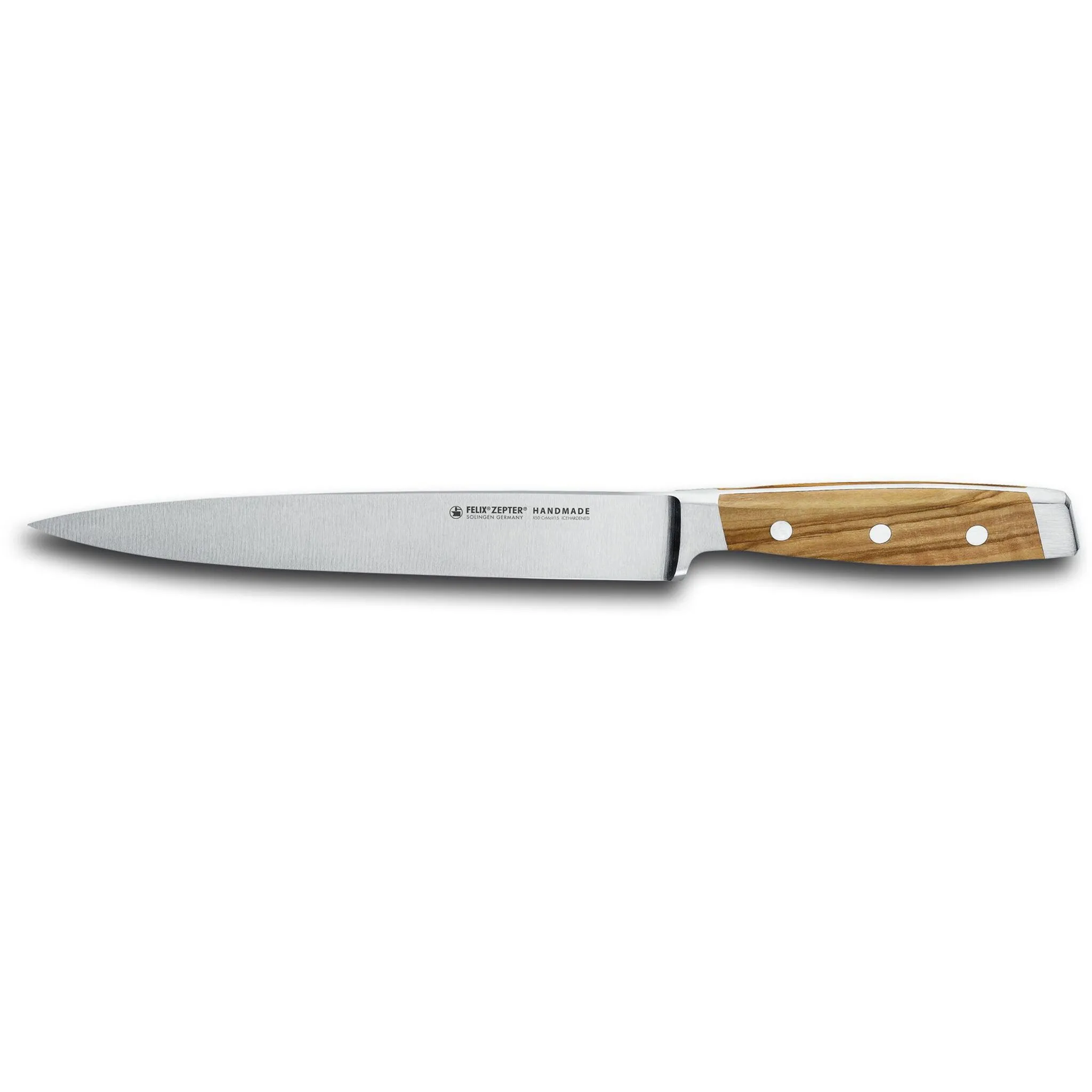 

Нож для мяса Felix Solingen «First Class Wood», (1 шт.), выкован из одной детали, цвет natur