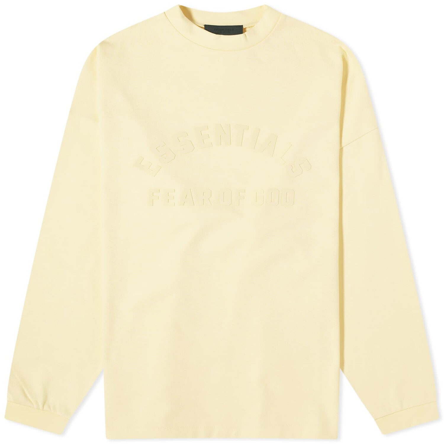 

Футболка Fear Of God Essentials Spring Long Sleeve Printed, цвет Garden Yellow