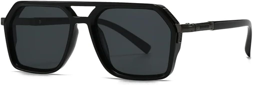 

Солнцезащитные очки для мужчин и женщин - защита UV400 - большая оправа, двойная перемычка, градиентные линзы, для занятий спортом на открытом воздухе и вождения LXLHWN, Tyj537-3