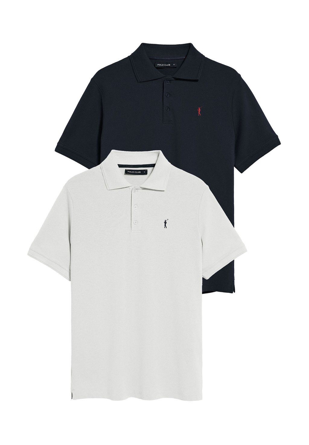 

Рубашка поло REGULAR FIT THREE BUTTONS RIGBY GO DOUBLE PACK 2 Polo Club, белый