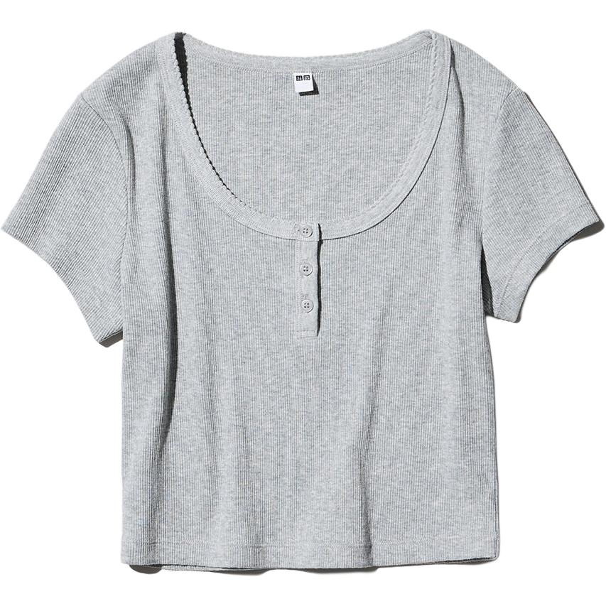 

Футболка женская серая UNIQLO