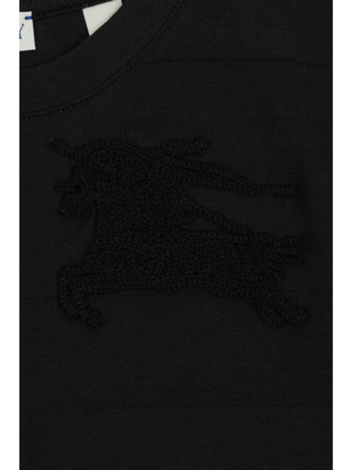 Burberry Kids футболка EKD из хлопка, черный — фото 4