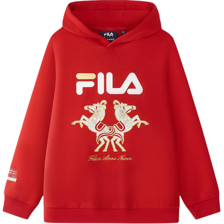 

Детские худи с капюшоном Moderate FILA, legend красный-frd