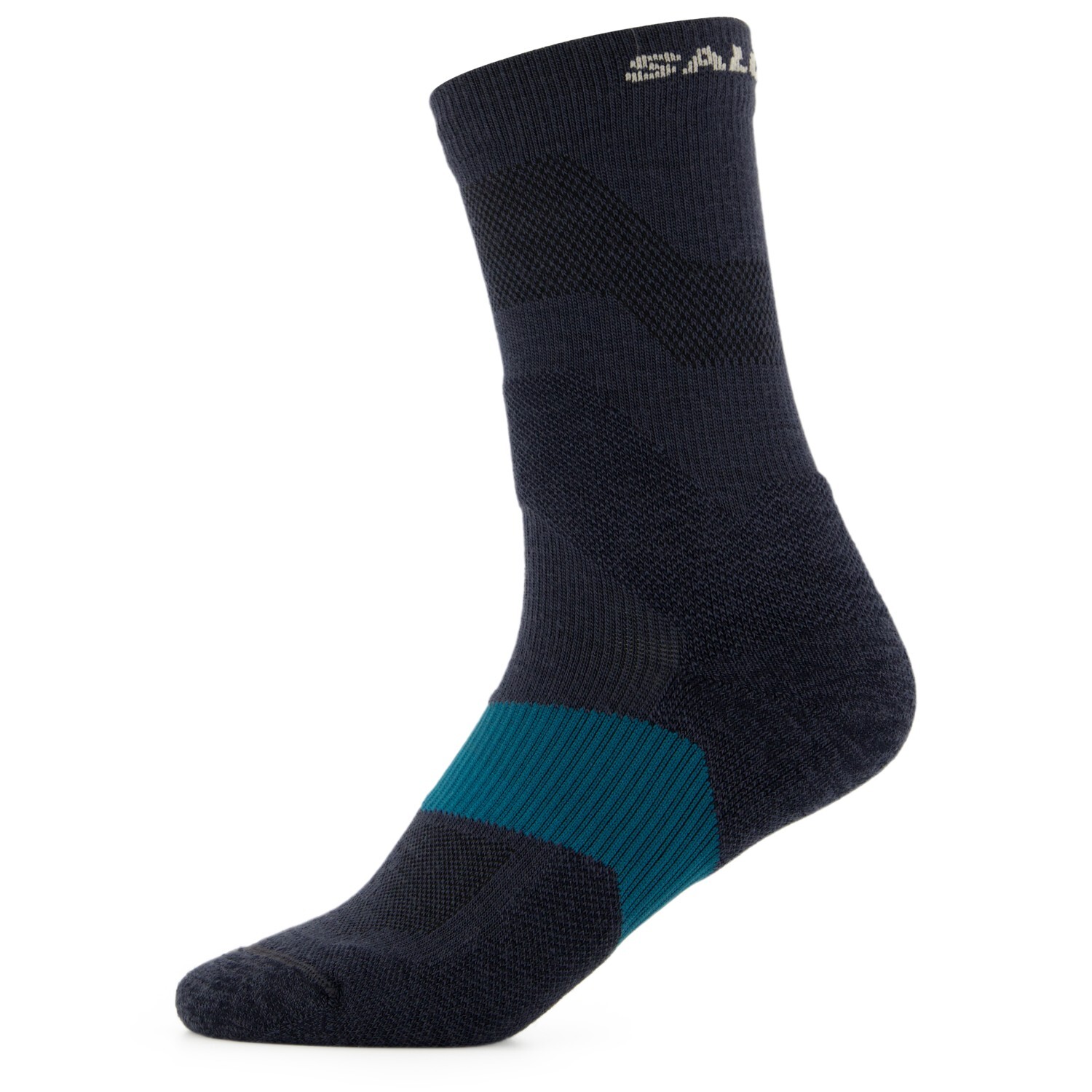 

Походные носки Salomon X Ultra Crew, цвет Carbon/Stargazer/Pearl Blue
