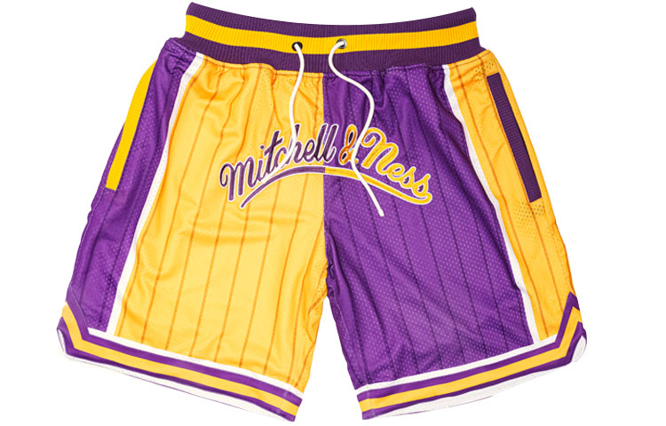 

Mitchell Ness Баскетбольные шорты Mitchell & Ness x UZIS унисекс, фиолетово-золотые