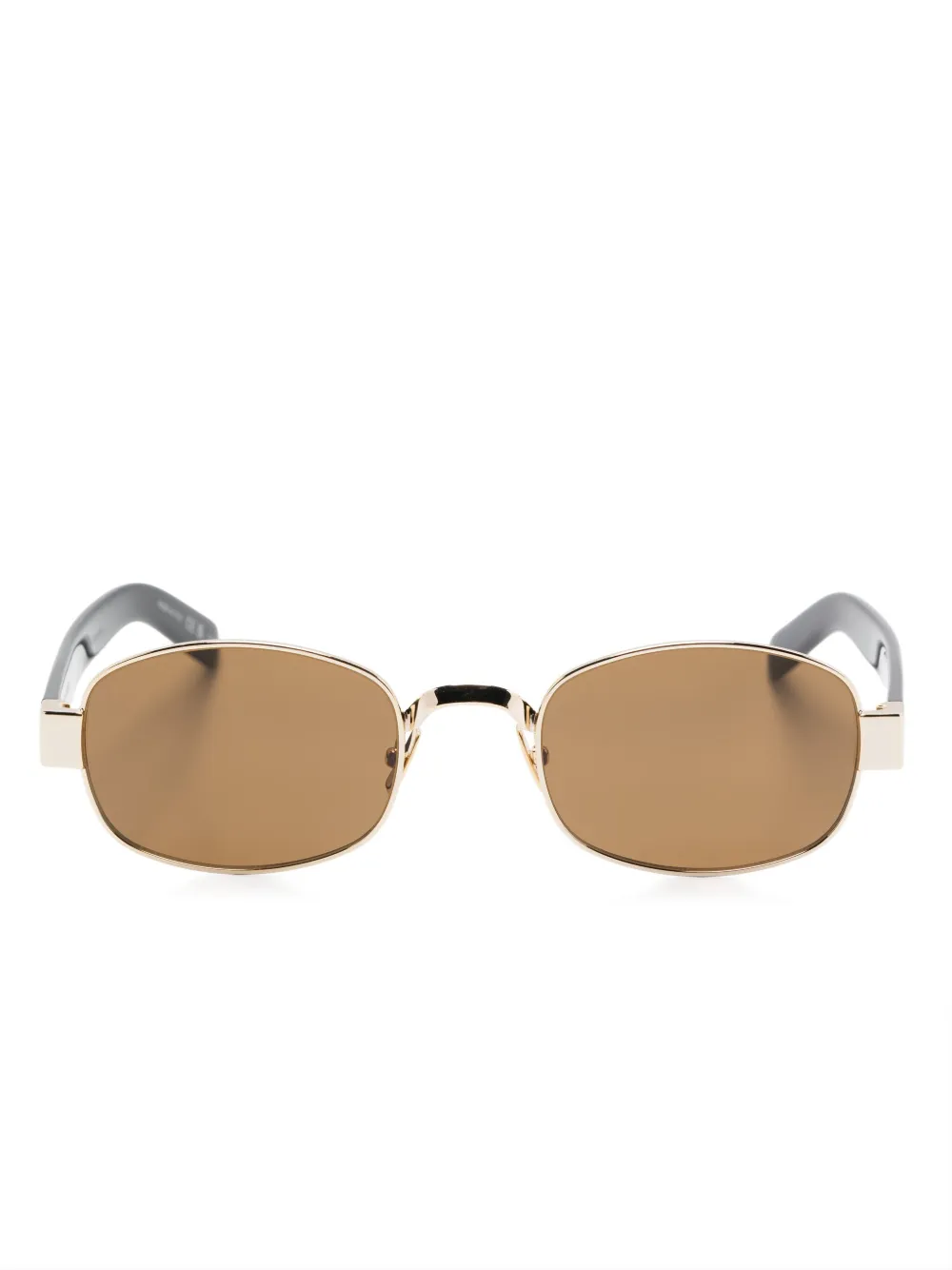 

Солнцезащитные очки в овальной оправе Saint Laurent Eyewear, золотой