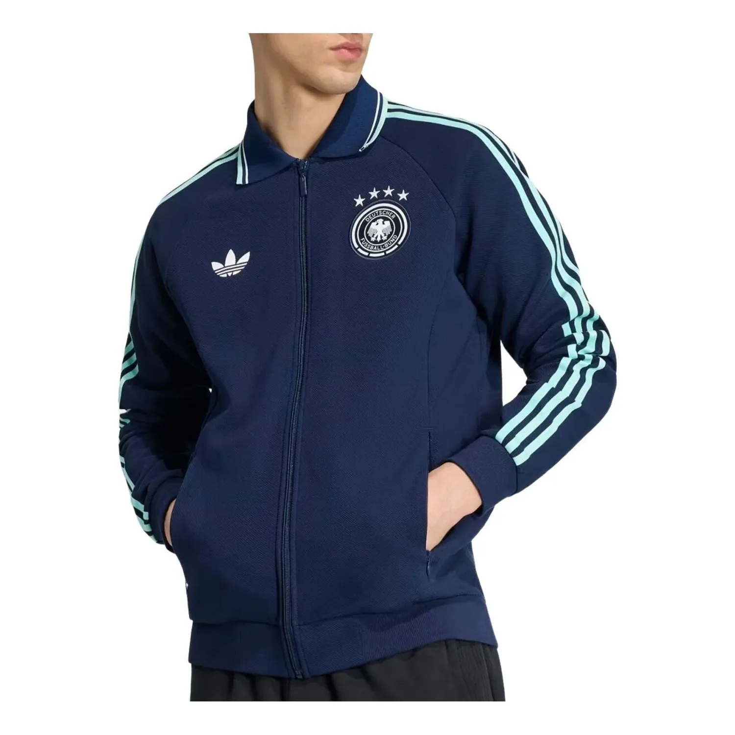 Гостевая куртка Adidas сборной Германии Anthem 'Collegiate Navy'