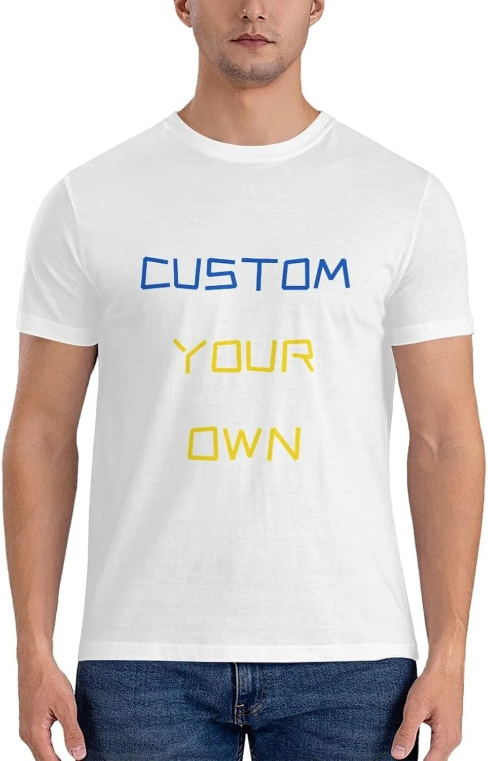 

Футболка Customized с принтом спереди и сзади, Cotton, с фото и текстом