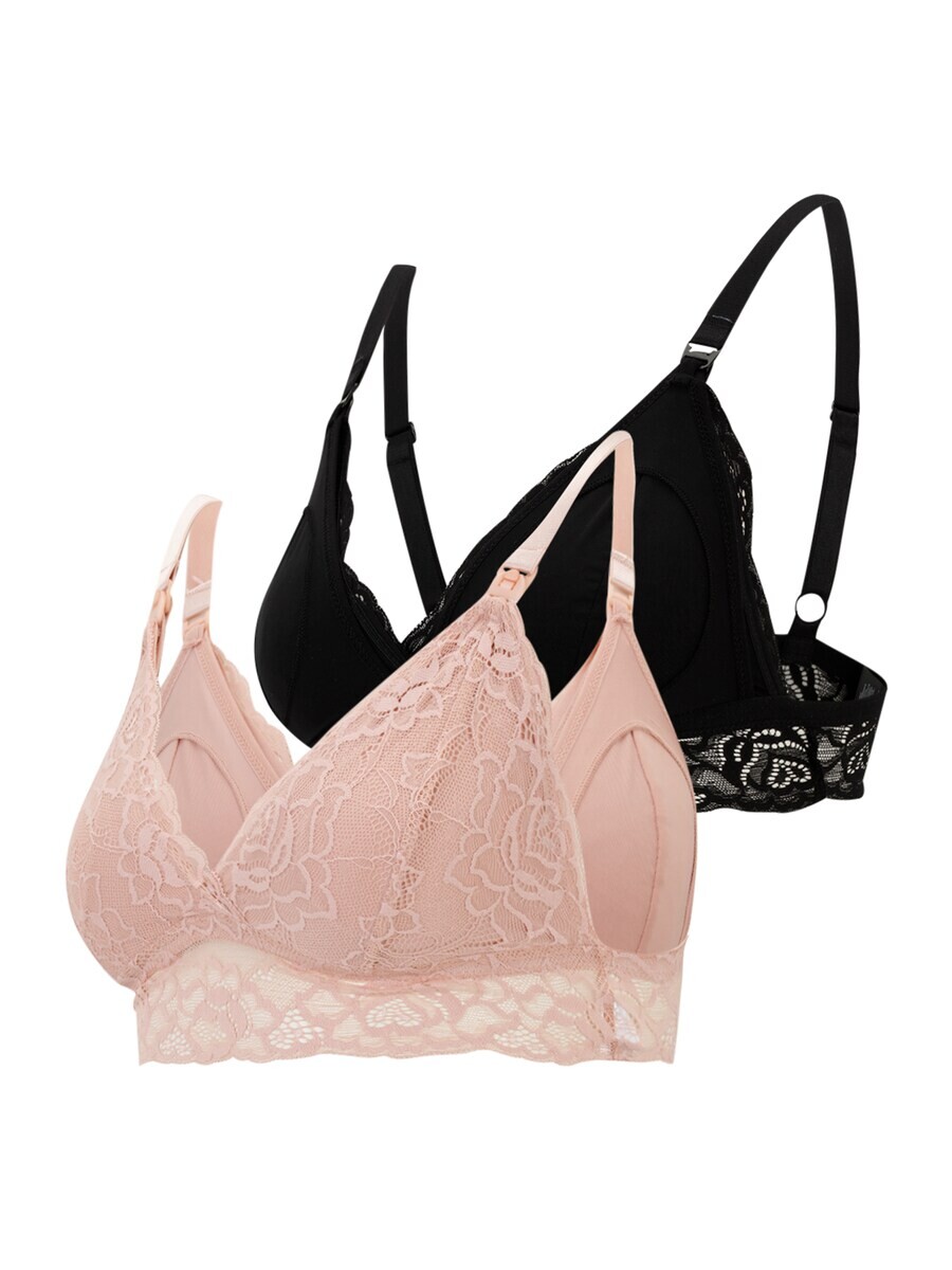 

Бюстгальтер MAMALICIOUS T-shirt Bra MLSIDSEL ALBA, темно-розовый/черный