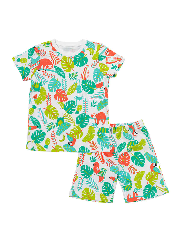 

Детские шорты из органического хлопка зеленого цвета. Schlummersack