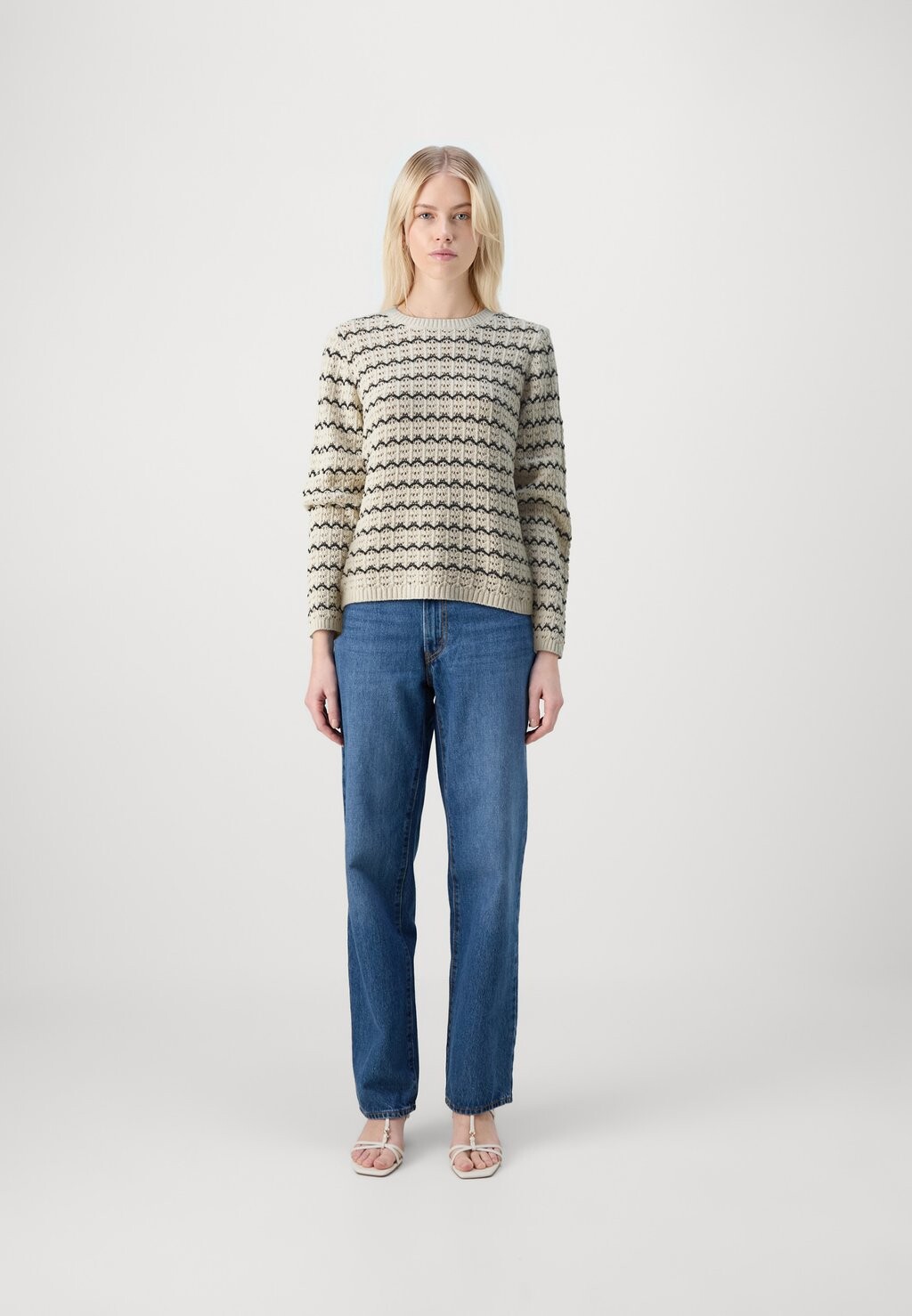 

Джемпер ONLASA STRUCTURE O-NECK ONLY, цвет Birch/Black