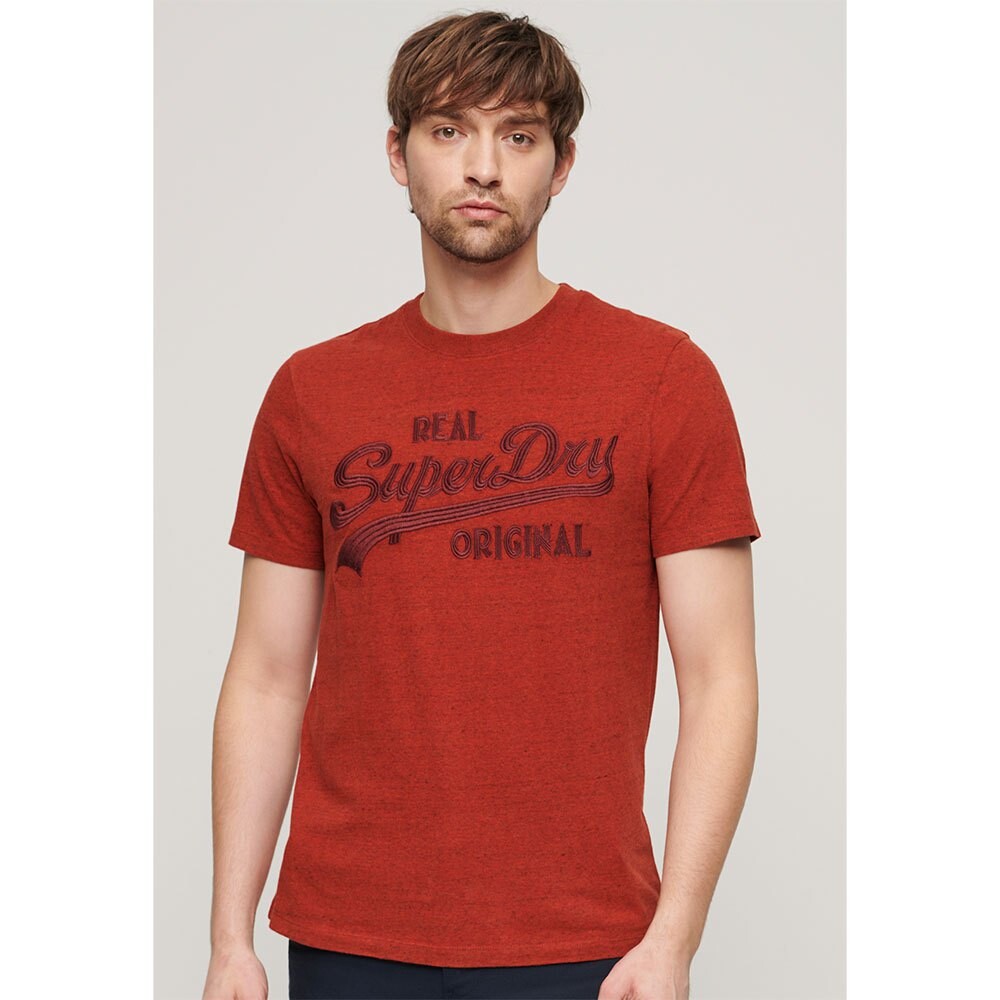 

Футболка с коротким рукавом Superdry Embroidered Vl, оранжевый