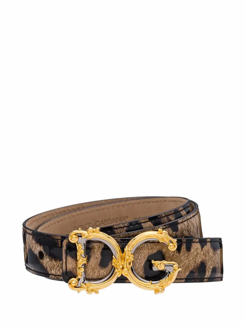 

Кожаный ремень DG Girls Dolce&Gabbana, мультиколор